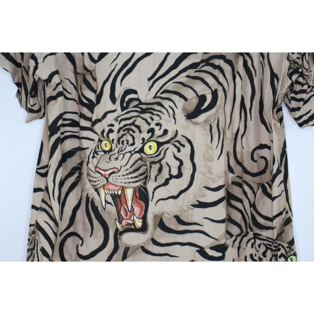 Wacko Maria x Tim Lehi Mens Small Tiger Camp Button Up Hawaiian Shirt RARE A1613 - Picture 8 of 8